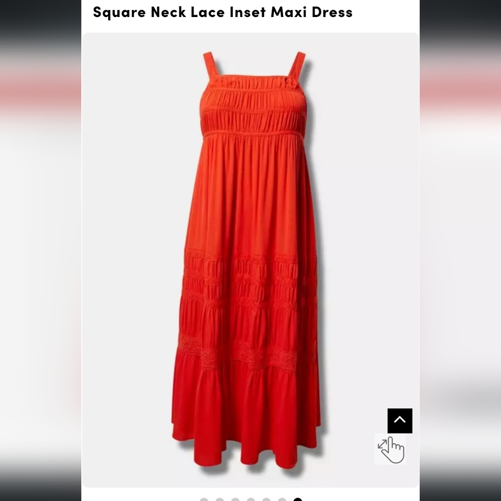 Torrid Size 1 Maxi dress fiesta orange